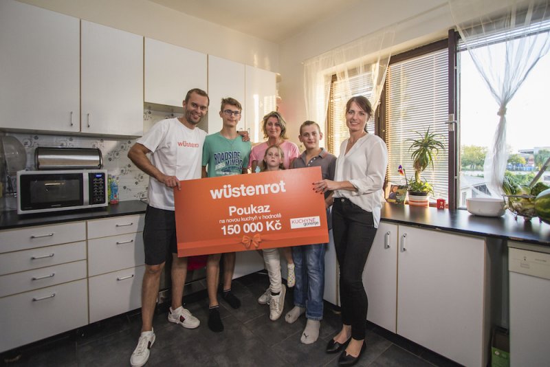 Vítězové soutěže o rekonstrukci kuchyně v hodnotě 150 000 Kč, Zdroj: Wüstenrot