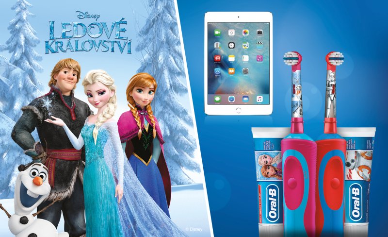 Čisté zoubky a zábavný iPad získáte jen s Oral-B. Zdroj: Oral-B.