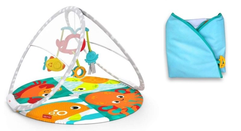 Hrací deka je praktickým pomocníkem. Zdroj: Fisher-Price.