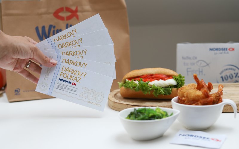 Vyhrajte jeden z pěti voucherů v hodnotě 200 Kč do rybí restaurace.