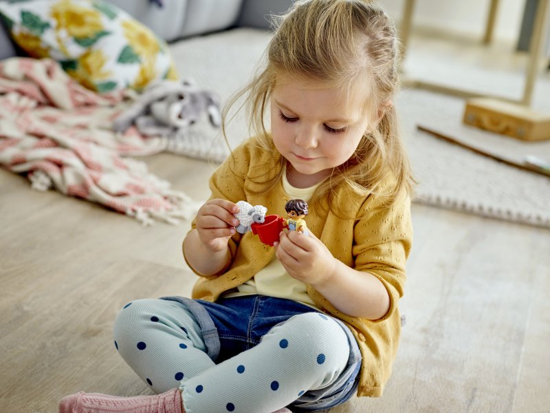 Stavebnice pomáhá rozvíjet tvořivost a představivost dětí. Zdroj: LEGO<sup>®</sup> DUPLO<sup>®</sup>