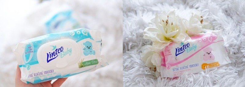 Ubrousky s aloe vera a měsíčkem lékařským. Zdroj: Linteo Baby