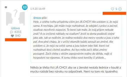 Nová podoba diskuzního příspěvku